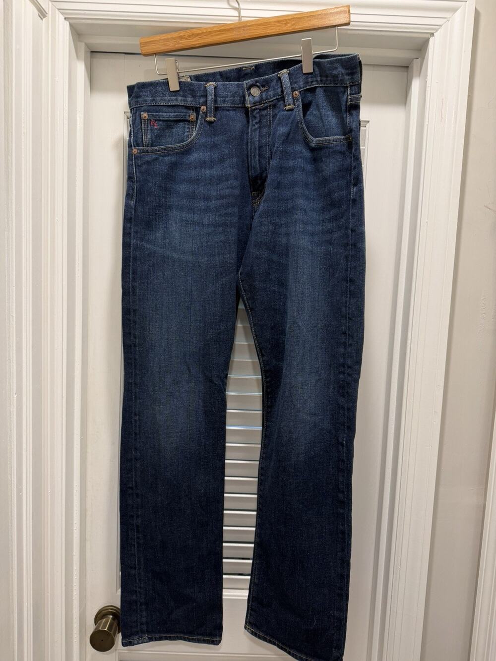 Polo Ralph Lauren Men’s Jeans Authentic Dungarees Dark Wash Denim 33x32